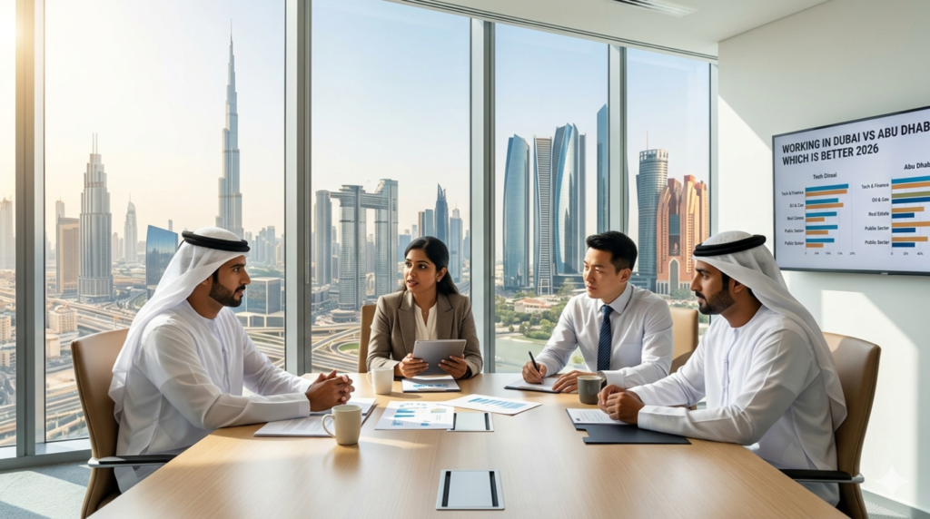 Dubai vs Abu Dhabi jobs