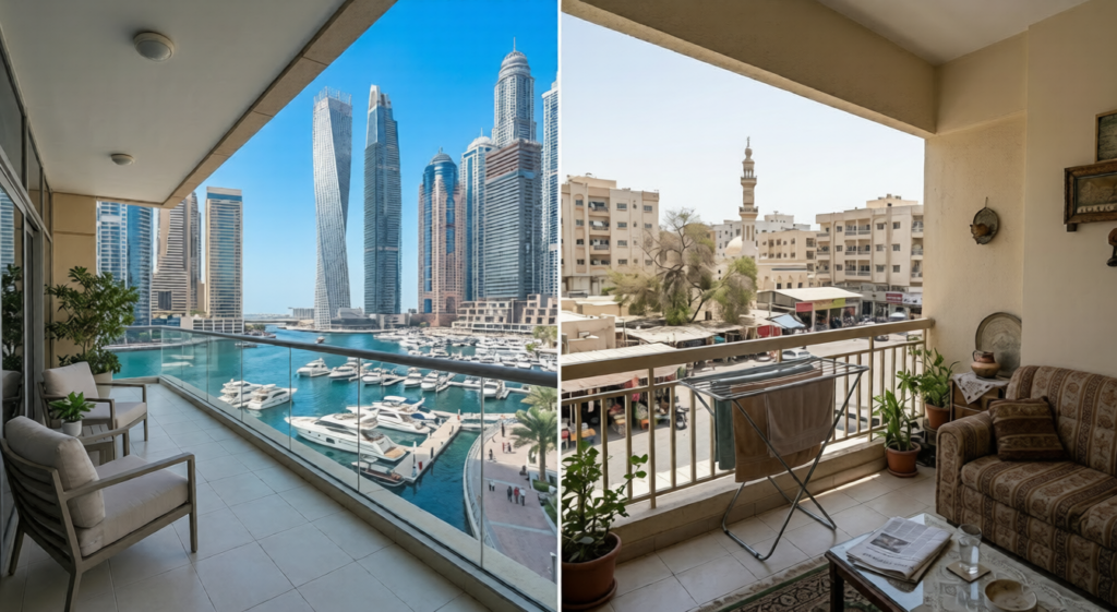 Dubai apartment budget comparison 2026 expat housing options