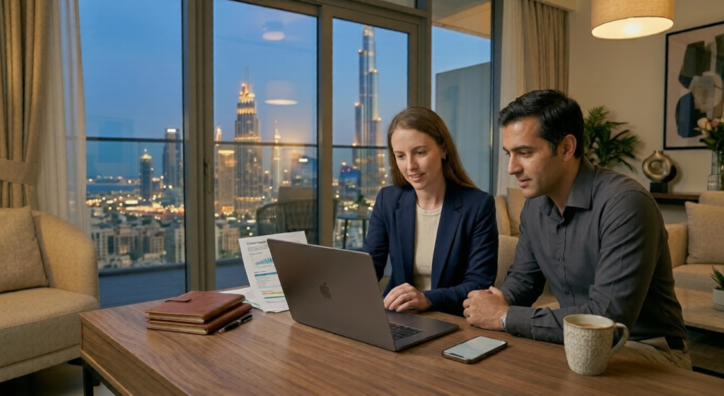 Dubai housewife work from home income 2026 AED monthly