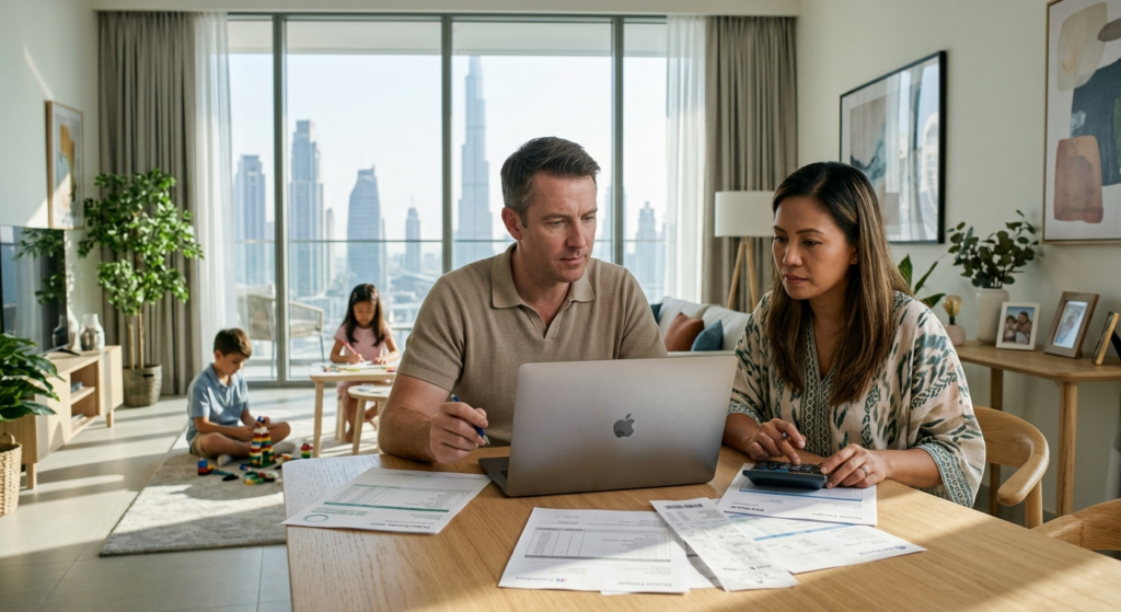 Dubai cost of living 2026 family budget school fees rent