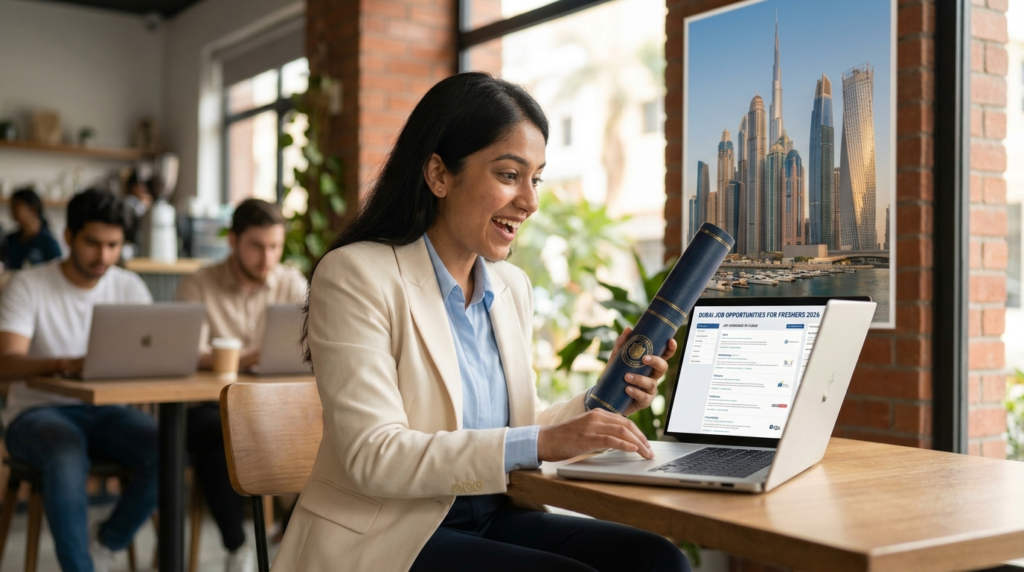 jobs in Dubai for freshers 2026 how to get hired zero experience