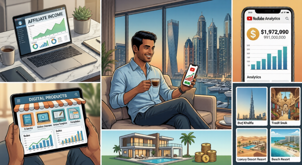 passive income Dubai 2026 multiple income streams expat