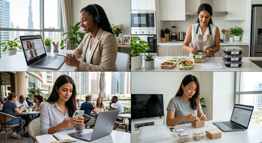 side hustles Dubai 2026 earn extra money expats housewives