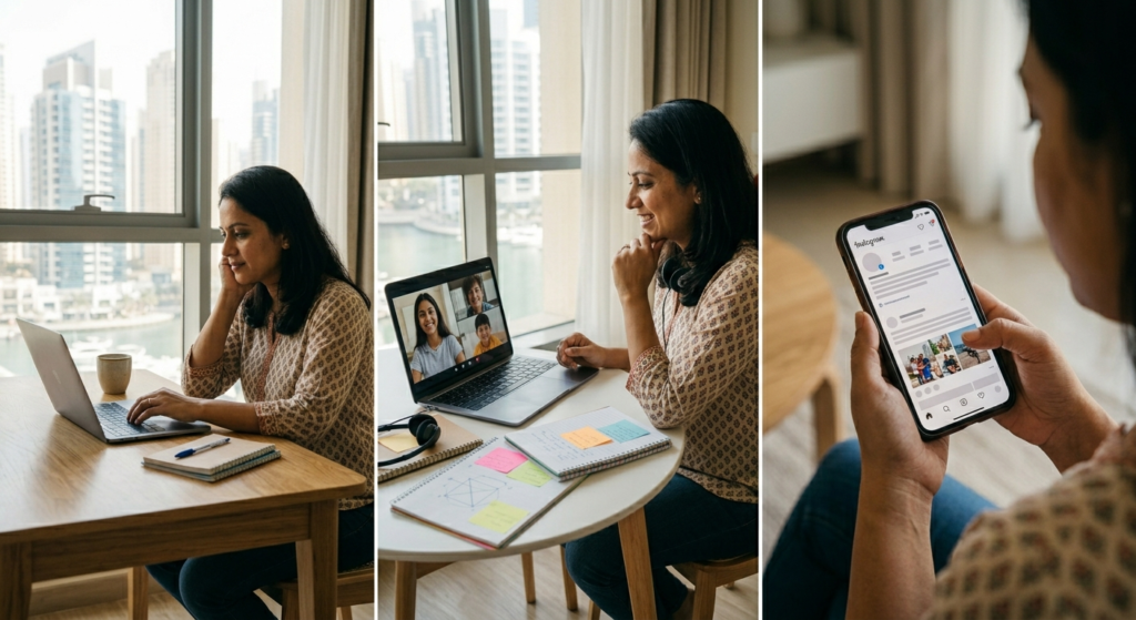 earn extra income Dubai three income streams writing tutoring social media