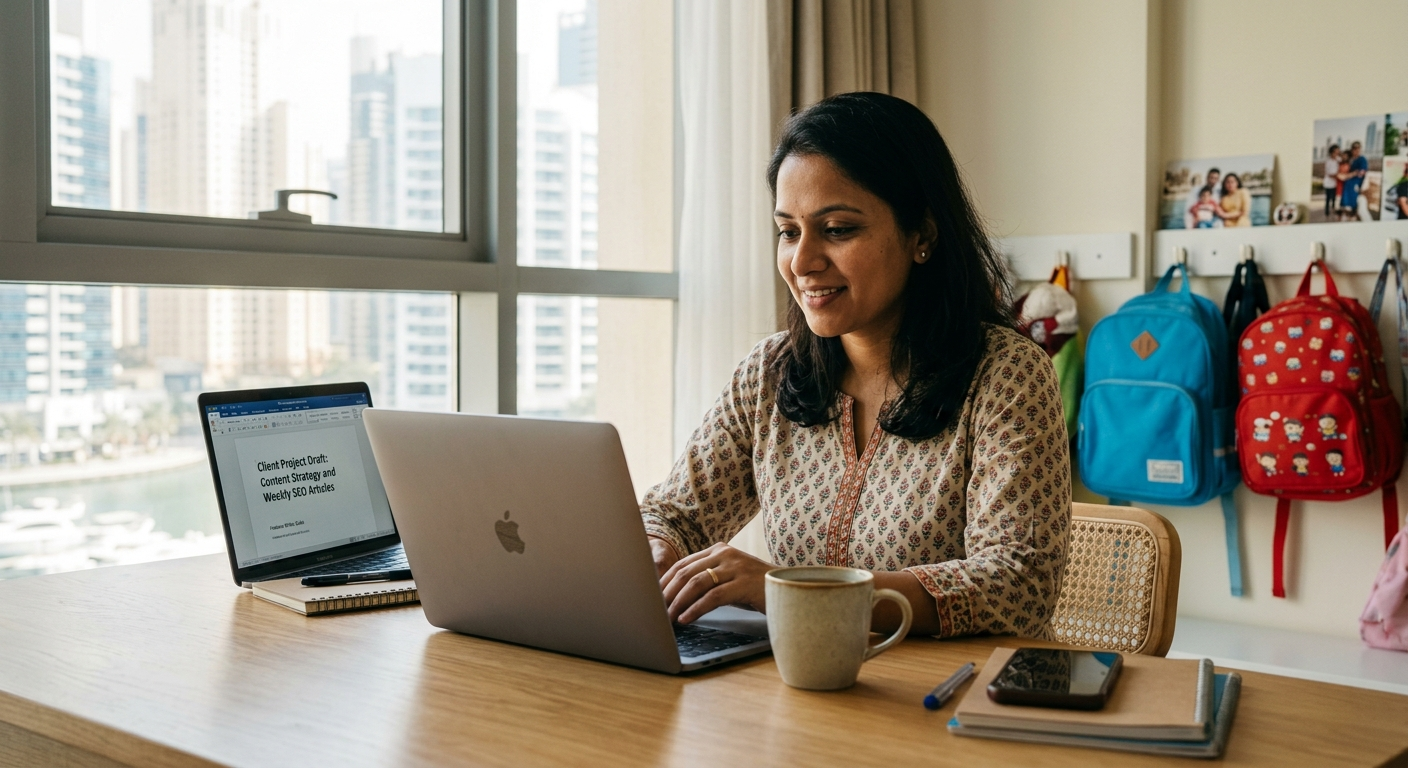 My Wife Earns AED 6,000 Extra Per Month From Home in Dubai — Here Is Her Honest Story!