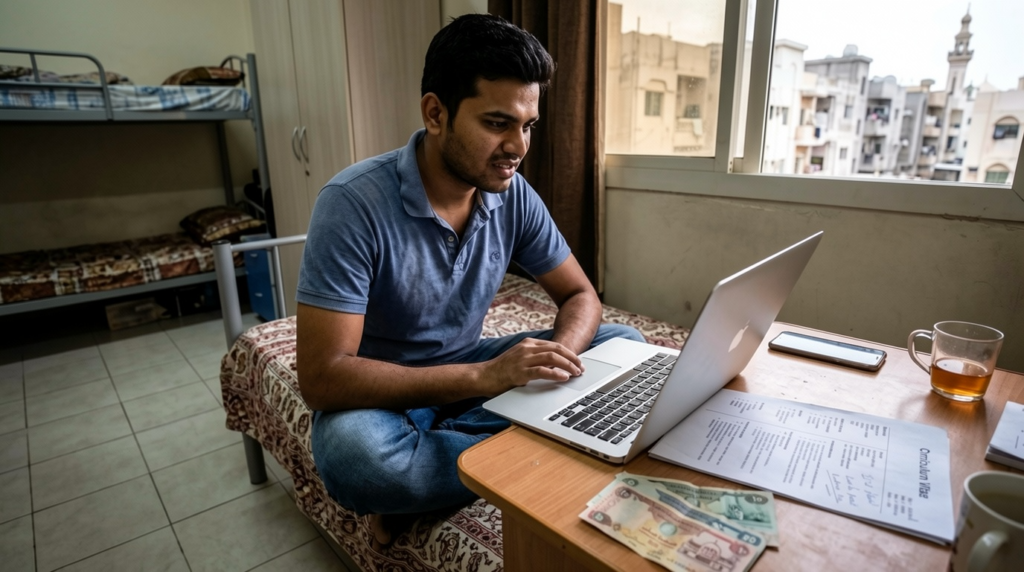Expat sharing their honest experience of getting a job in Dubai while on a visit visa
