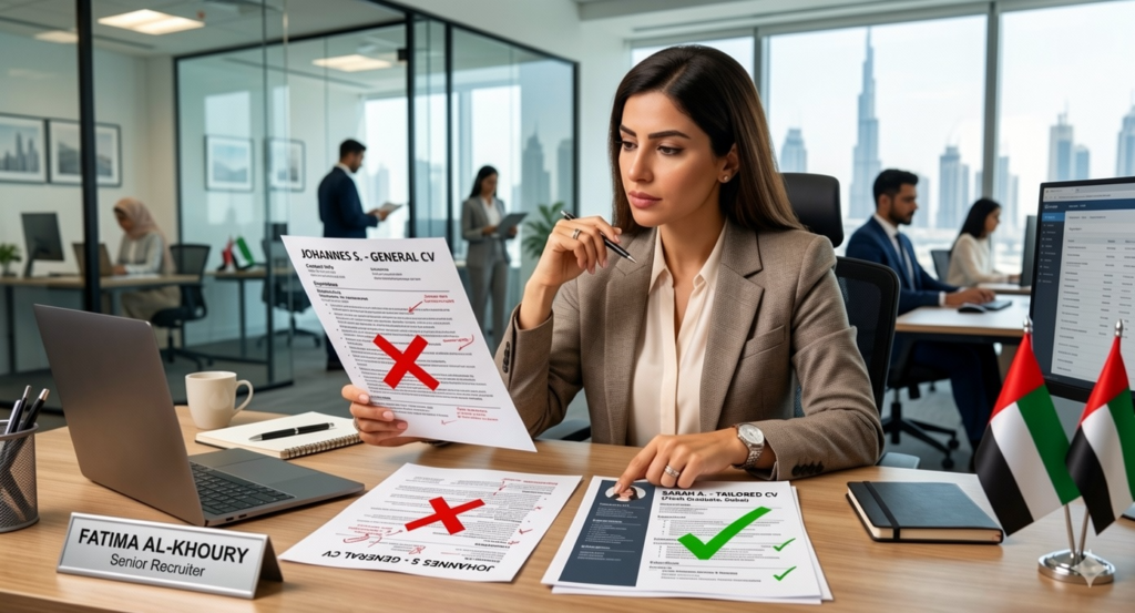 common mistakes freshers Dubai jobs 2026 avoid CV application errors